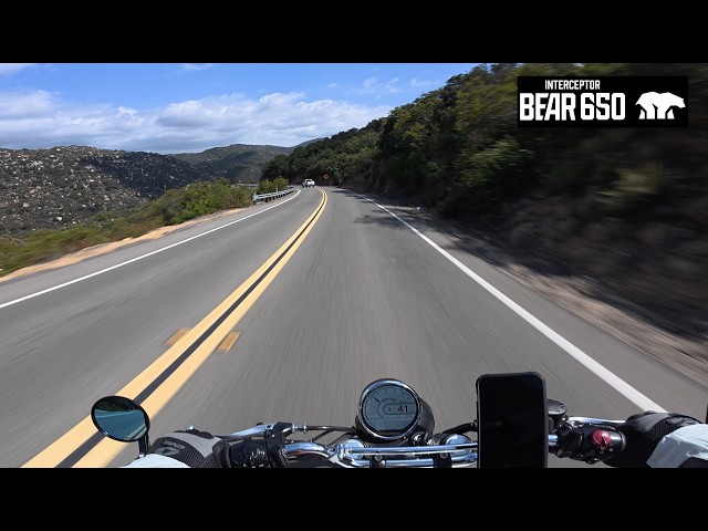 Royal Enfield Bear 650 - POV Ride - Temecula backroads