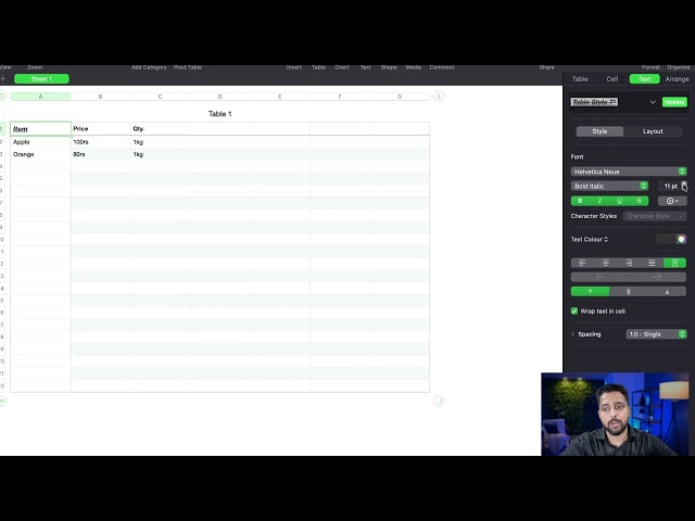 Learn Numbers on MacBook | Simple Data Entry Tutorial for Beginners