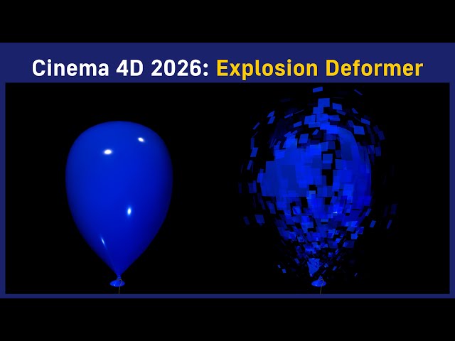 Cinema 4D 2026: Explosion Deformer