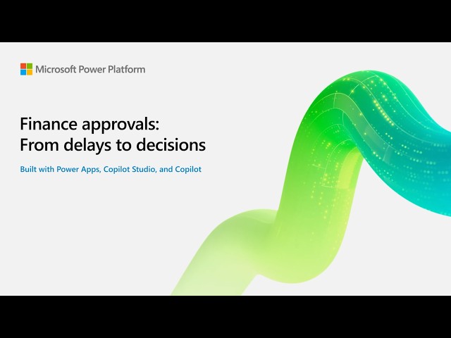 Streamline finance approvals with Microsoft PowerPlatform