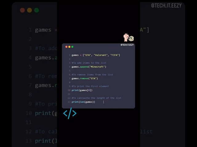 List - data structures in python | Learn basics #python #tutorials #learn #codingforbeginners