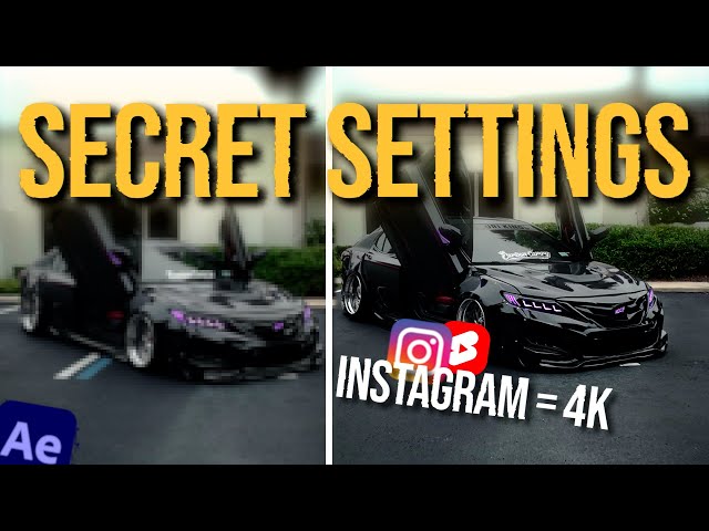 The ONLY 4K Export Settings You Need for Instagram & YouTube Shorts | After Effects Tutorial