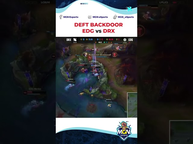 Highlights DRX vs EDG: Deft Backdoor.... BUT | #Shorts