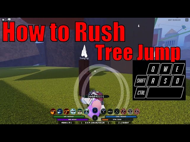 How to Rush and Tree Jump in Shindo Life