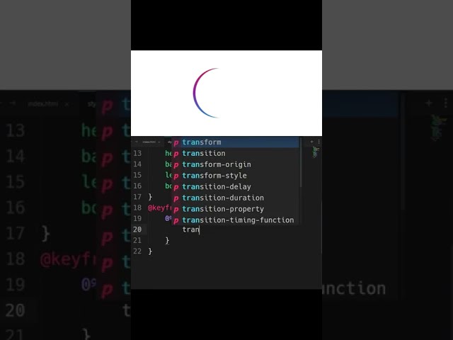 Loading Animation in CSS | #shorts #shortvideo #sort #mdrakib #css