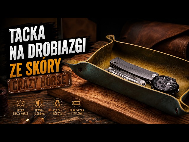 Tacka na drobiazgi ze skóry crazy horse