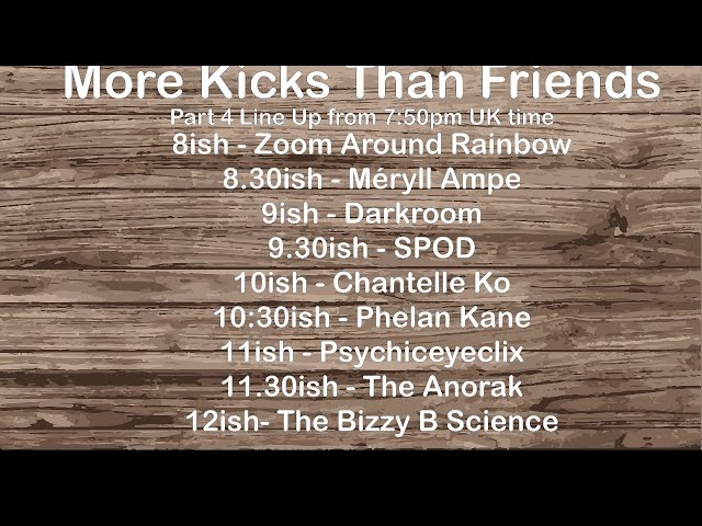 More Kicks Than Friends #4 - An Online Micro Festival