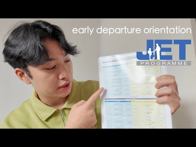 JET Programme Early Departure Orientation | everything you need to know!