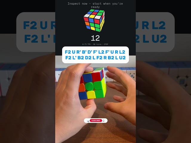 Day 10 of attempting the Acubemy Daily Scramble until I get sub-8 #cubing #series #speedcubing