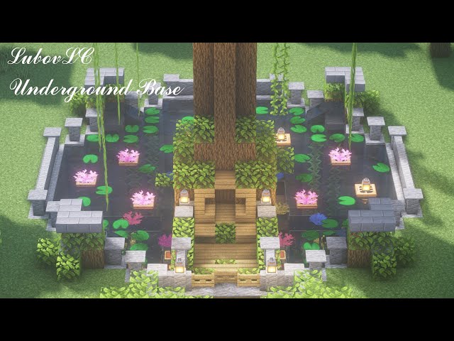 How to Build an Underground Base & Starter TreeHouse | Minecraft Tutorial 🍀 (#18)