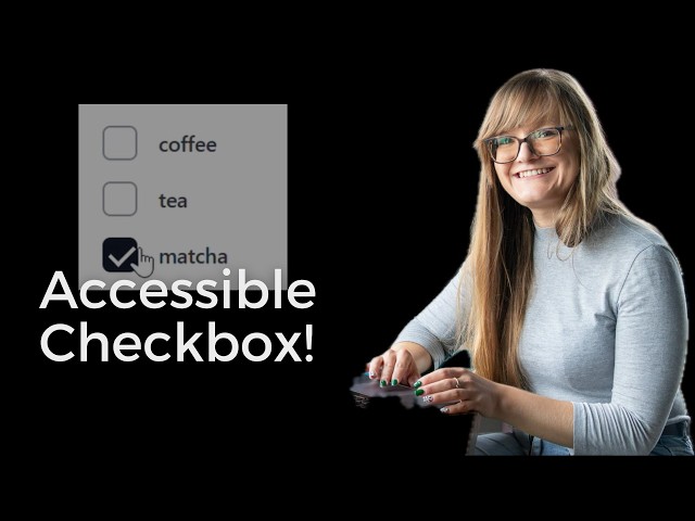 Accessible Checkbox in React using only HTML and CSS | WCAG & ARIA Tutorial