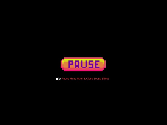 Pause Menu Open & Close Sound Effect - Free Game Audio Assets