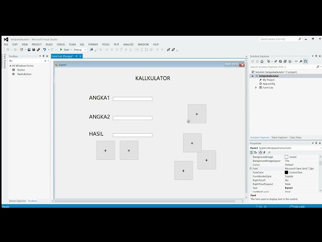 MEMBUAT APLIKASI KALKULATOR MENGGANGGUNAKAN VISUAL STUDIO 2012 BAHASA VB.NET!!!