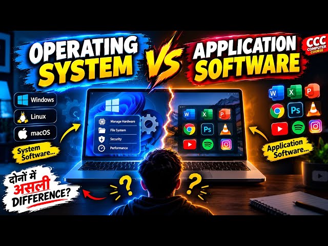 Operating System vs Application Software | What is the real difference between the two? | CCC Com...
