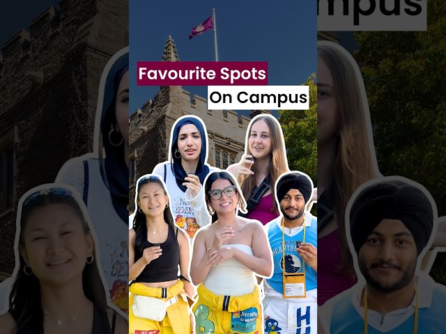 Welcome Week reps shared their favourite spots on campus #mcmasteruniversity #shorts