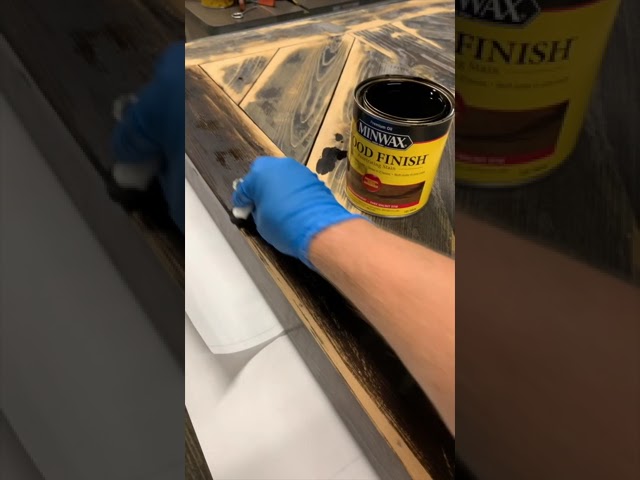 Refinishing a Wooden Patio Table | How To #shorts