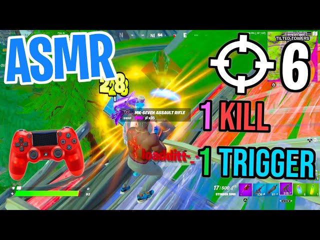 ASMR Gaming 😴 Fortnite 1 Kill = 1 Trigger Relaxing Mouth Sounds 🎮🎧 Controller Sounds + Whispering 💤