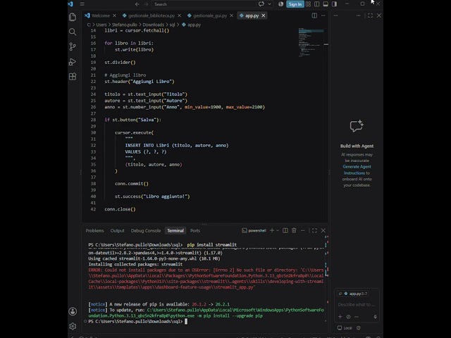 Python 3 app webapp con Streamlite