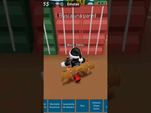cómo atravesar una pared en bailes R6 #roblox #dances