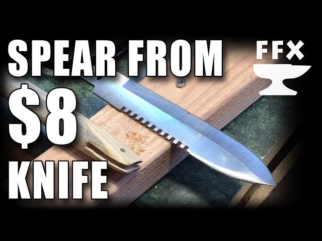 How to make a spear from an $8 dollar knife