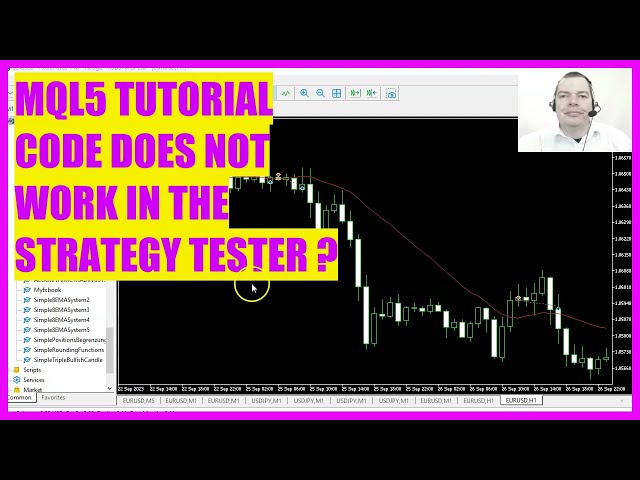 MQL5 TUTORIAL - YOUR CODE DOES NOT WORK IN THE STRATEGY TESTER ?