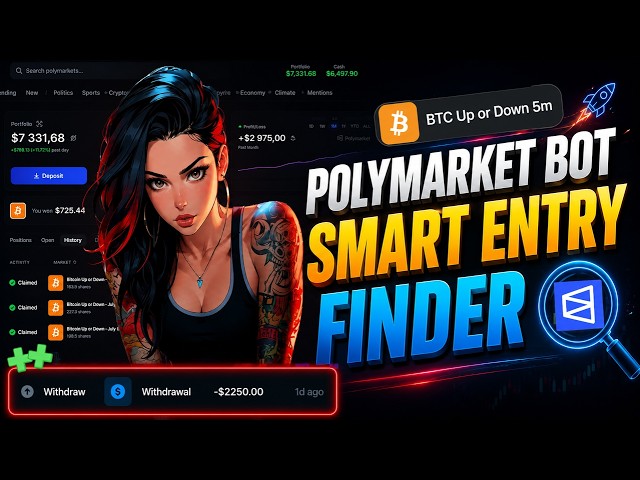 Best Polymarket Bot 2026 | Live Trading on BTC 5-min | Crypto Predictions for Beginners