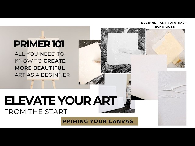 Beginner Art Tutorial Acrylics Primers - How to easily ELEVATE your art ##beginnerart #diyart #craft