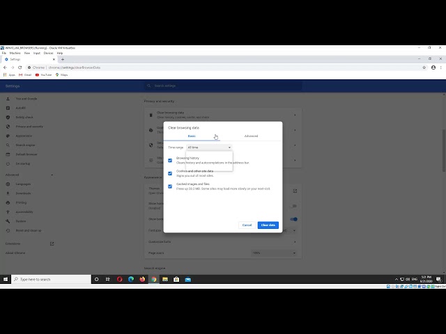 Reset Google Chrome to default settings