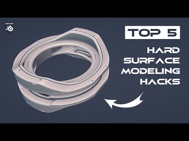 My 5 BEST Hard Surface Modeling Tricks in Blender