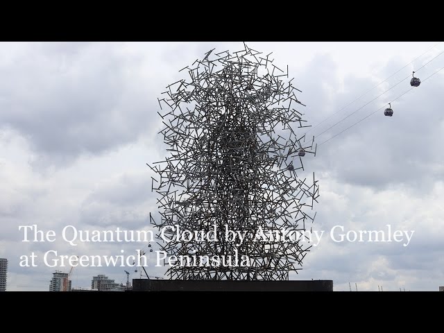 Great London Sculptures : The Quantum Cloud by Antony Gormley at Greenwich Peninsula