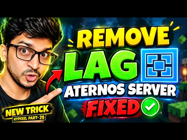 How to Fix Lag & Ping Issues in Aternos Minecraft Servers | How To Remove Lag On Aternos🔥