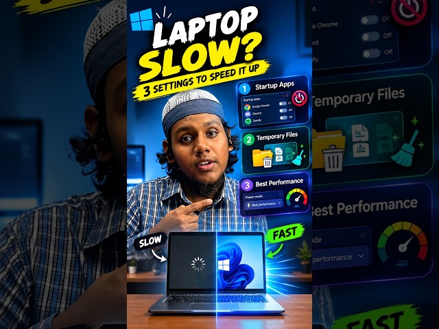 Laptop Slow হয়ে গেছে? Windows-এর এই ৩টি Setting Try করুন! 💻⚡