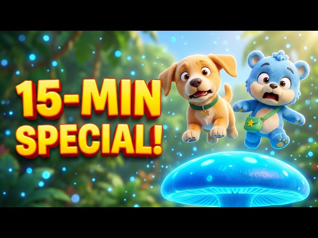 15-MINUTE MEGA SPECIAL! 🍄 The Bouncy Mushroom & Runaway Cart | Zobi & Bruno Hindi