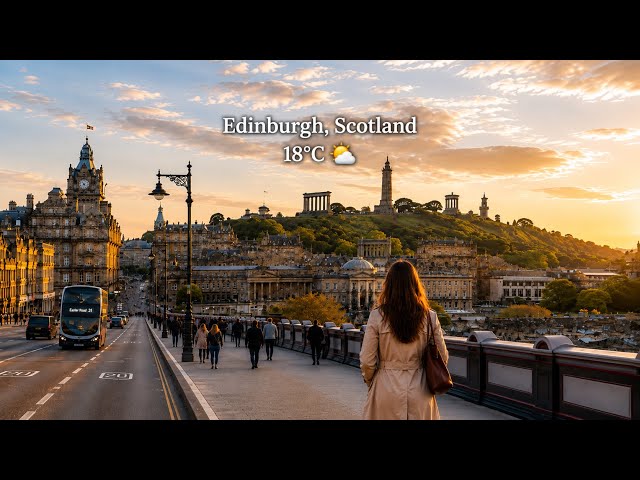 Edinburgh Is PACKED… So Let’s Escape to Calton Hill 🏰 | 18°C in Scotland | 4K