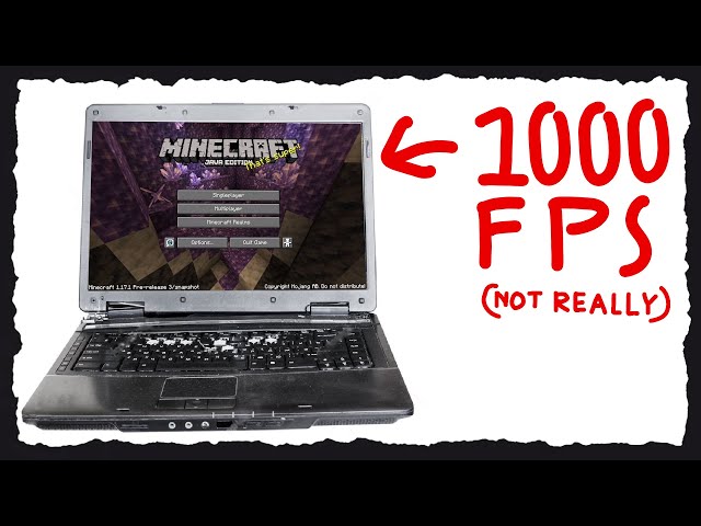 I Made Minecraft 1.21 run at 100fps on an 11 year old laptop