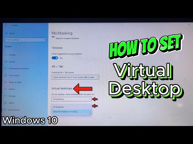 How to Set Virtual Desktop in Windows 10 PC/Laptop