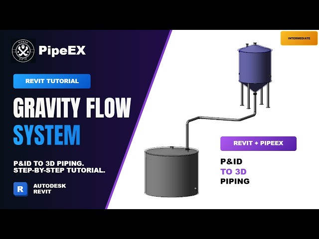 PipeEX Tutorial: Route a Gravity Flow Line from TK-102 to TK-101