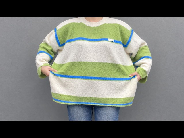 Don't Throw Away Your Oversized Sweater Until You See This