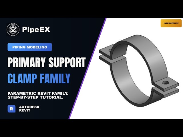 Revit Tutorial - Primary Pipe Support - Clamp