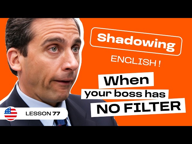 Shadowing English | THE OFFICE: How NOT to Talk at Work (lesson #77)