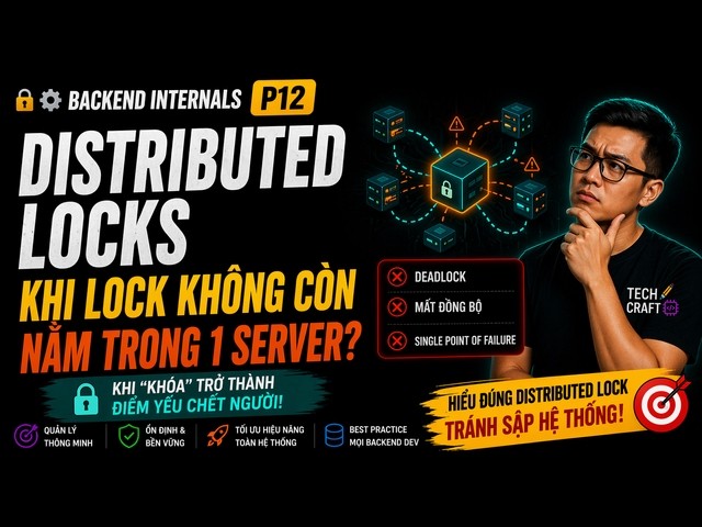 🔒⚙️ Backend Internals P12: Distributed Locks — Khi Lock Không Còn Nằm Trong Một Server