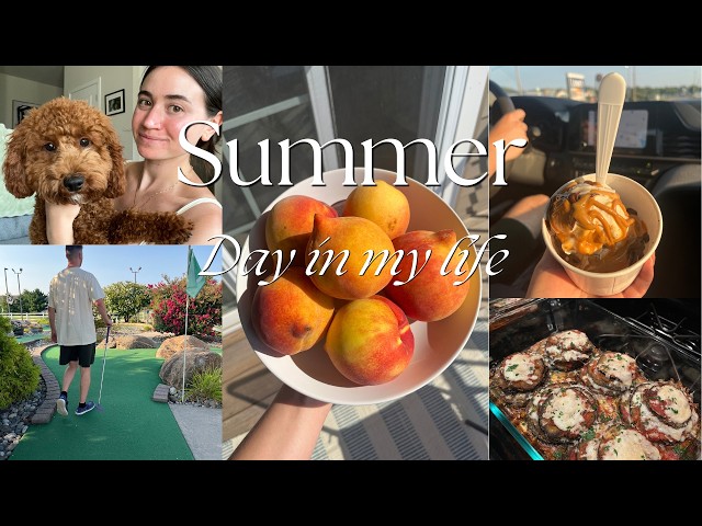 A *PRODUCTIVE* summer day in my life 🍑 peach festival, mini golf, cooking dinner, and more