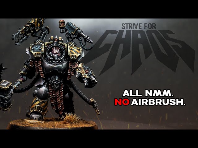 I painted an Iron Warrior in FULL NMM (Kravek Morne)