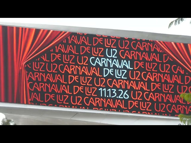 U2 Carnaval De Luz 11-13-26 Billboard Sunset Blvd Los Angeles California September 26, 2026
