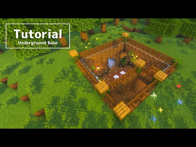 【Minecraft】How to build an Underground Base | サバイバルで使える地下拠点の作り方【マインクラフト】Tutorial