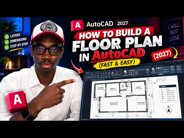 How to Build a Floor Plan in AutoCAD (Fast & Easy) (2027) - 1