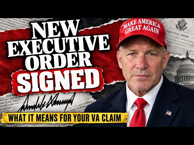 NEW Executive Order Signed By President Trump For Veterans VA Claims
