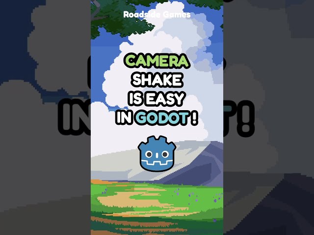 Adding Camera Shake Is Easy In Godot!  #gamedev #godot #gamedevblog