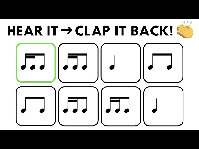 16th-Note Rhythm Clap Along | 4 Levels | Hear It – Clap It Back