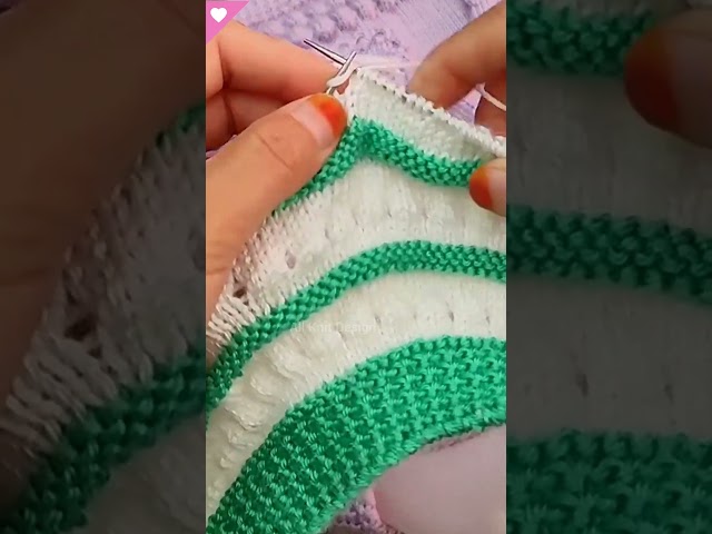 Easy Sweater Design Knitting Stitch 🧶#knitting